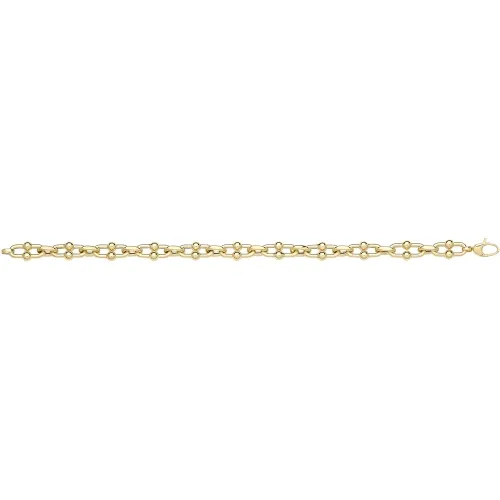 9ct Yellow Gold Hollow Bracelet 6.80g